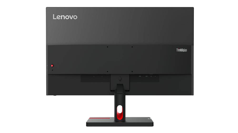 Retro del monitor Lenovo ThinkVision 27'' con design moderno e supporto regolabile per una configurazione ottimale. Retro del monitor Lenovo ThinkVision 27'' con design moderno e supporto regolabile per una configurazione ottimale.